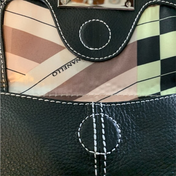 EUC Tigananello Black Leather/Silver hardware Shoulder Bag - Picture 5 of 7